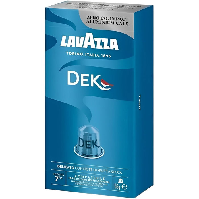 Lavazza Espresso Decaf Descafeinado para cafeteras Nespresso, caja de 10 Lavazza Espresso Decaf Descafeinado para cafeteras Nespresso, caja de 10